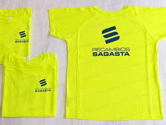 Camiseta técnica fluorescente